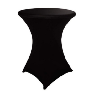 Stretch laudlina pukklauale must Ø80 cm