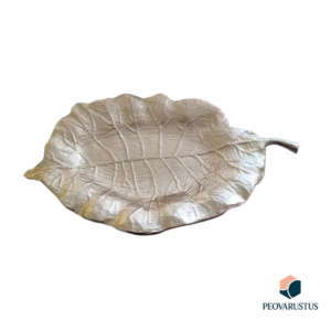 Dekoratiivne lehekujuline metallvaagen